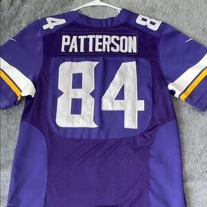 Nike Purple Vikings #84 Football Jersey with White Numbers